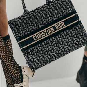 Small Christian Dior Book Tote